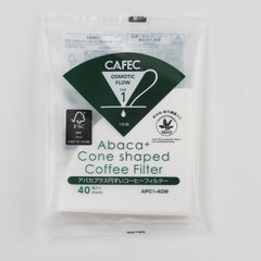 Abaca+ Filterpapier von CAFEC, 40 Stück - Pour-over (V60)