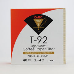CAFEC Filterpapier Light Roast Coffee, 40 Stück - Made in Japan
