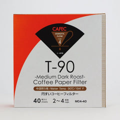 CAFEC Filterpapier Medium-dark Roast Coffee, 40 Stück - Made in Japan
