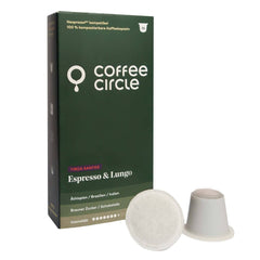 Coffee Circle Kaffeekapseln Espresso & Lungo Yirga Santos, 10 Stück