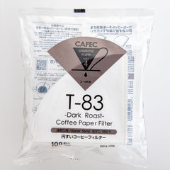 CAFEC Filterpapier Dark Roast Coffee Cup 4, 100 Stück - Pour-over (V60)