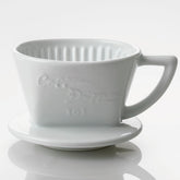 CAFEC Handfilter Arita Trapezoid Dripper White - Made in Japan