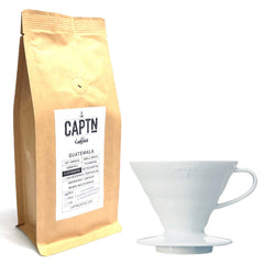 Hario V60 Dripper und Kaffee im Set