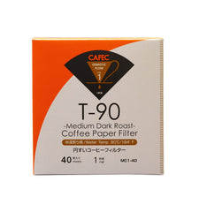 CAFEC Roasting Level Filterpapier Probierset, 3x40 Stück - Made in Japan