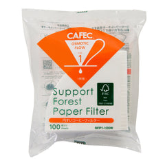 CAFEC Filterpapier SFP Cup 1, 100 Stück - Made in Japan, FSC