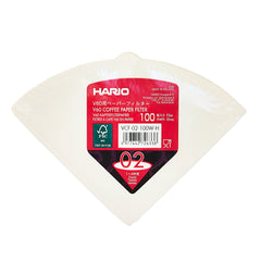Hario V60 Gr. 02 Filterpapier, 100 Stück (Holland) VCF-02-100W-H