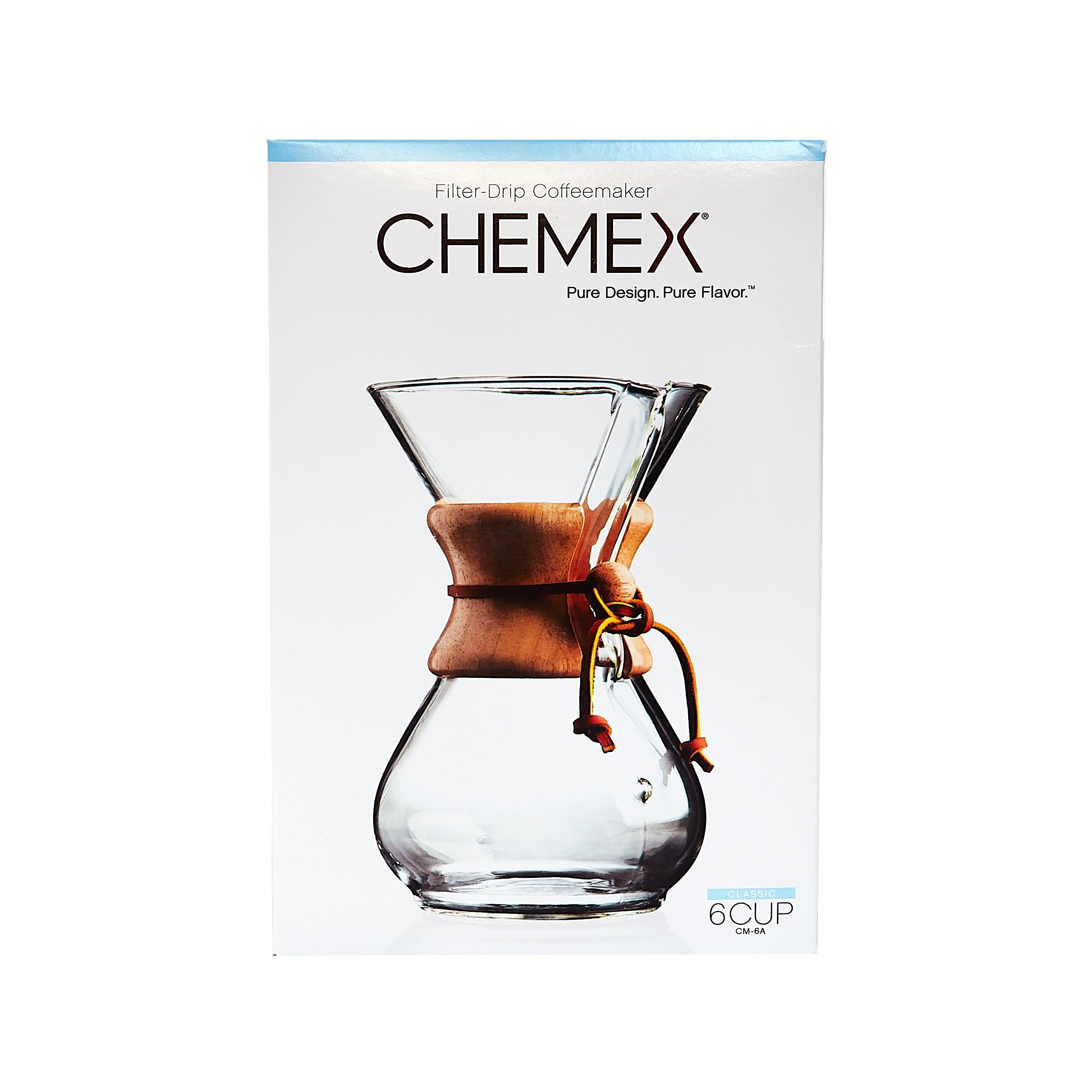 Chemex Kaffeekaraffe aus Glas für 6 Tassen