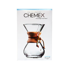 Chemex Kaffeekaraffe aus Glas für 6 Tassen