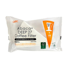 CAFEC Abaca+ Filterpapier für Deep 27 – 100 Stück, optimale Durchflusskontrolle