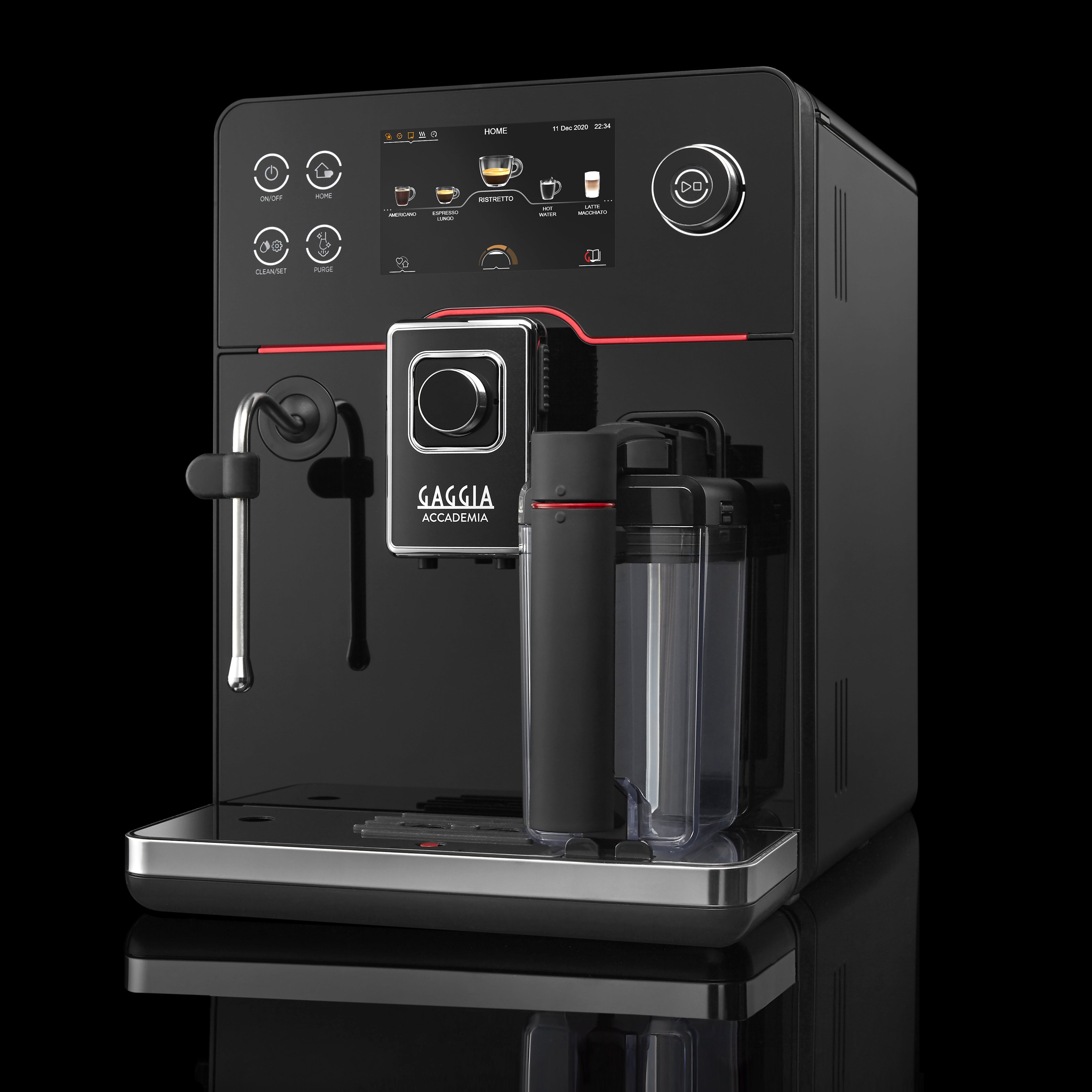 Gaggia Accademia Kaffeevollautomat (Black Glass) mieten mtl.