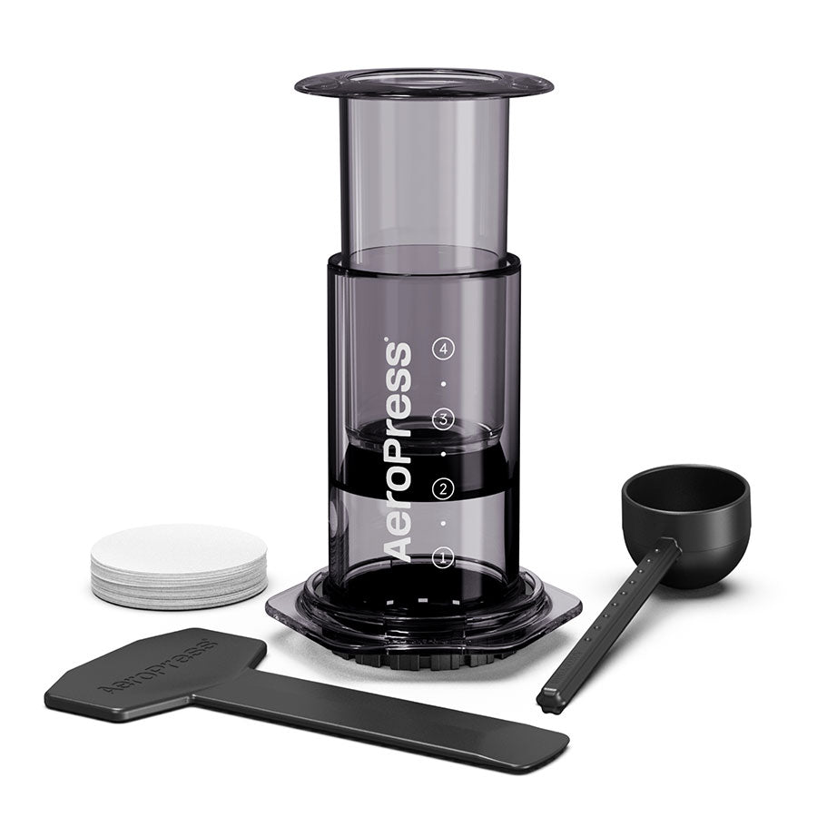 AeroPress Coffee Maker Clear Kaffeebereiter, inkl. 100 Filtern