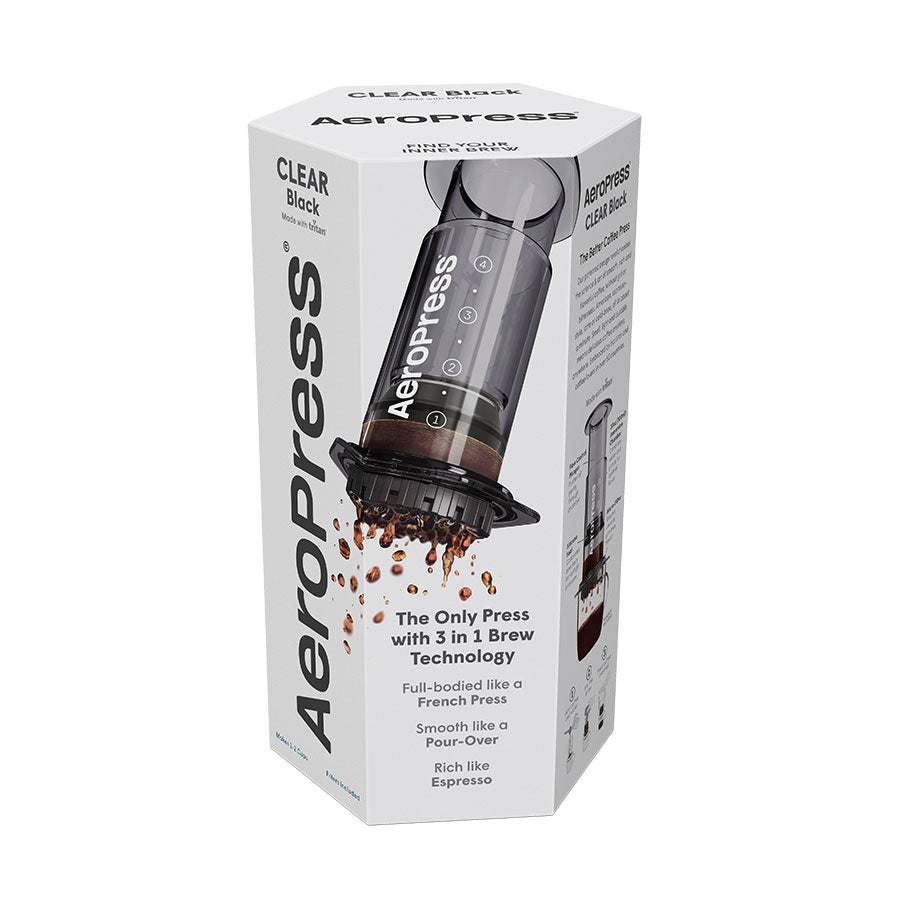 AeroPress Coffee Maker Clear Kaffeebereiter, inkl. 100 Filtern
