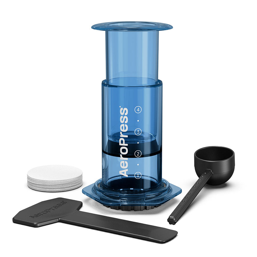 AeroPress Coffee Maker Clear Kaffeebereiter, inkl. 100 Filtern