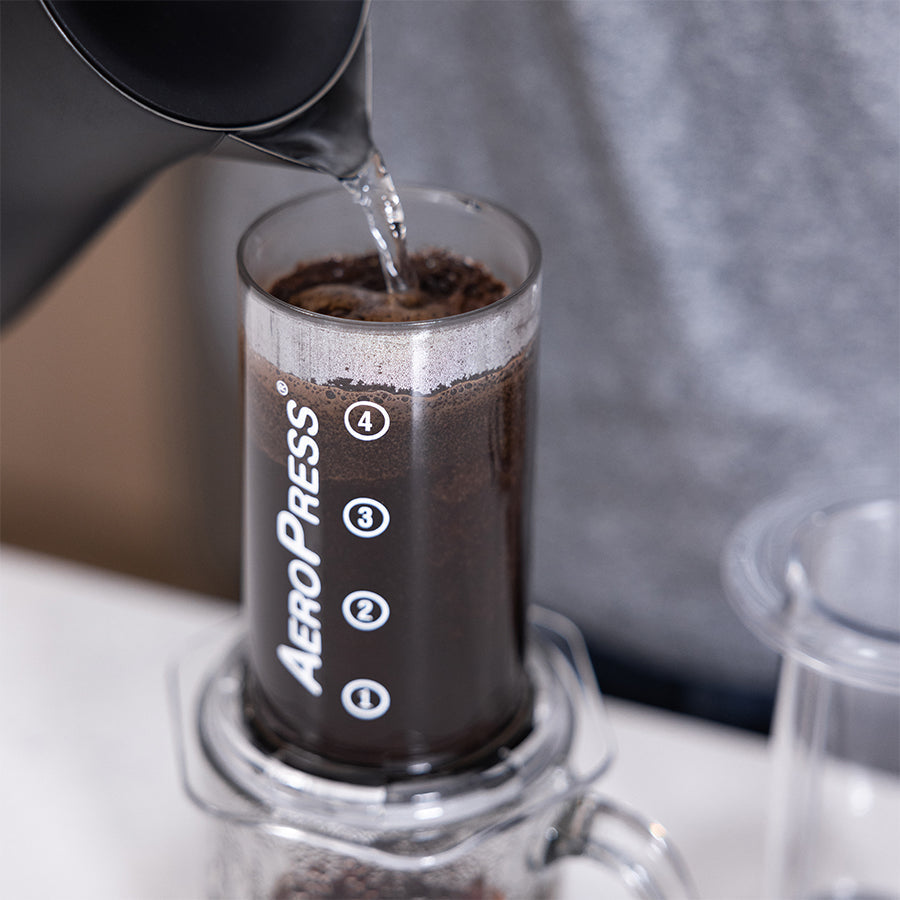 AeroPress Clear + Flow Control Filter Cap + Edelstahlfilter - Set