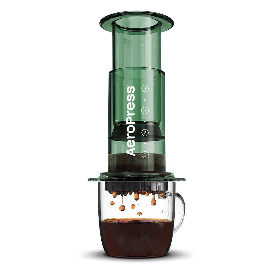 AeroPress Coffee Maker Clear Kaffeebereiter, inkl. 100 Filtern