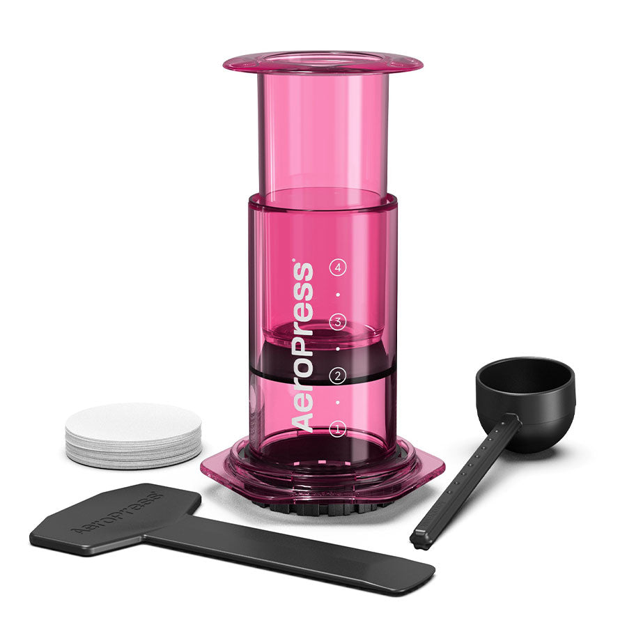 AeroPress Coffee Maker Clear Kaffeebereiter, inkl. 100 Filtern