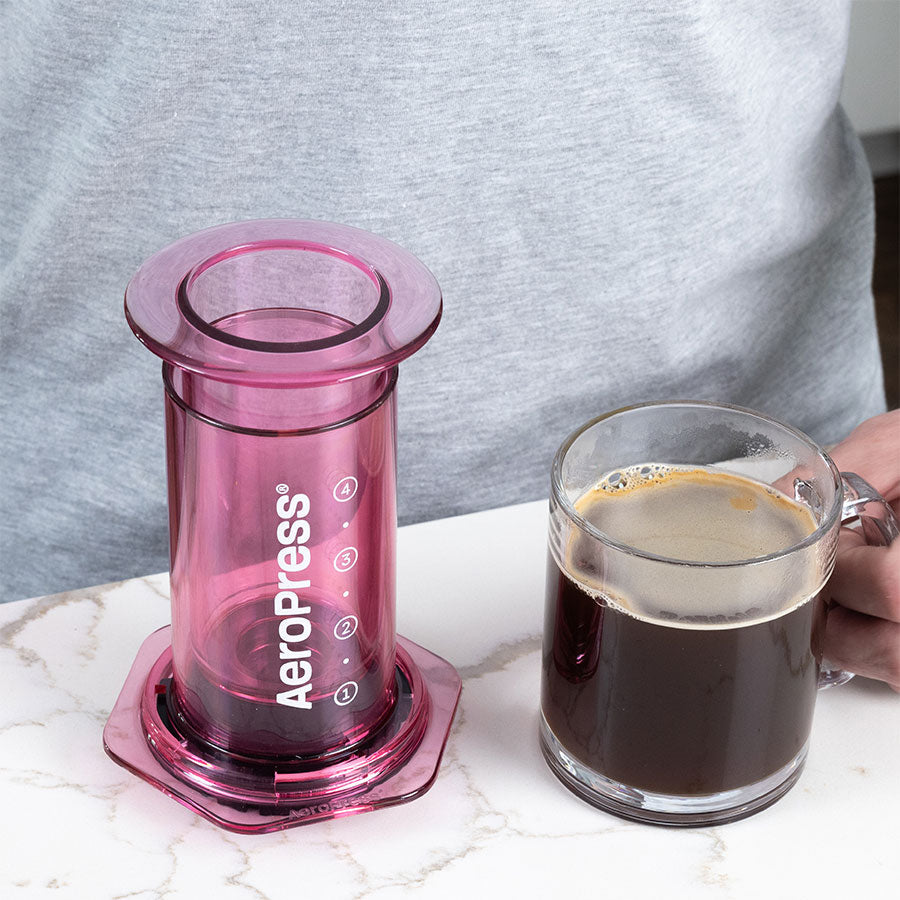 AeroPress Coffee Maker Clear Kaffeebereiter, inkl. 100 Filtern