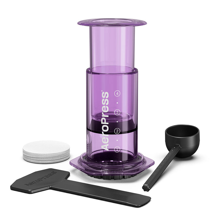AeroPress Coffee Maker Clear Kaffeebereiter, inkl. 100 Filtern