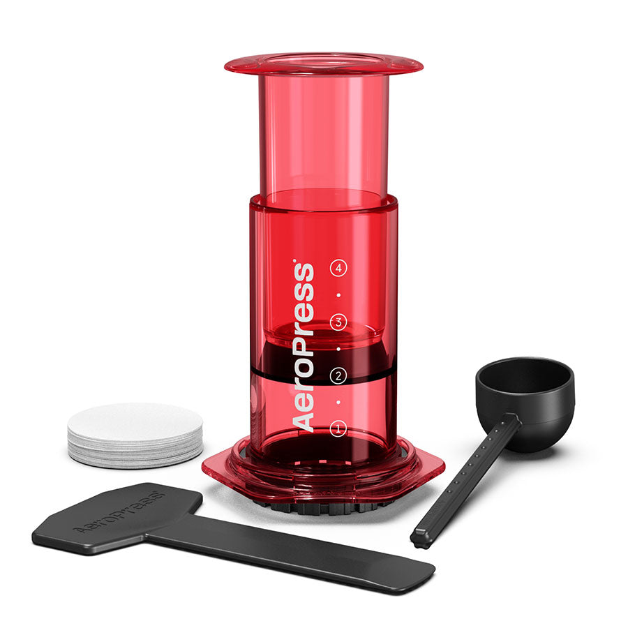 AeroPress Coffee Maker Clear Kaffeebereiter, inkl. 100 Filtern