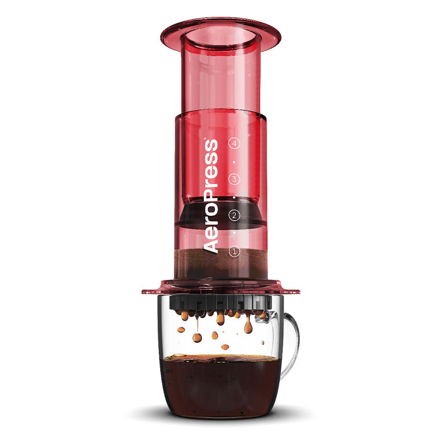 AeroPress Coffee Maker Clear Kaffeebereiter, inkl. 100 Filtern