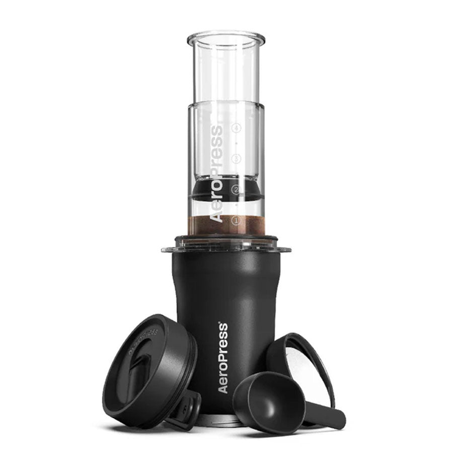 AeroPress Go Plus Travel System Kaffeebereiter mit Becher für unterwegs