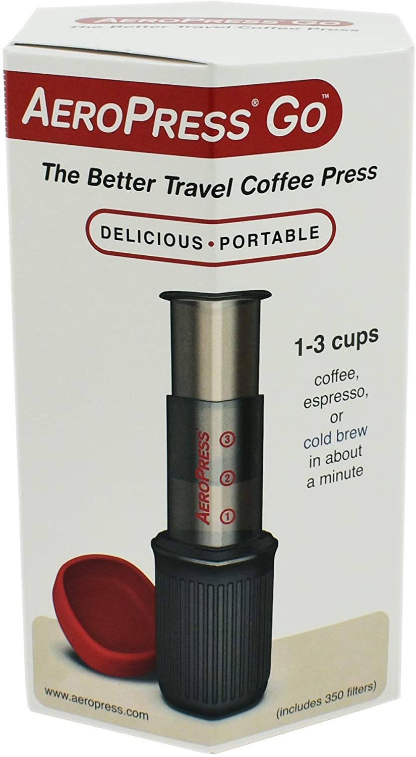 AeroPress Go und Hario Skerton Plus Kaffeemühle - Set