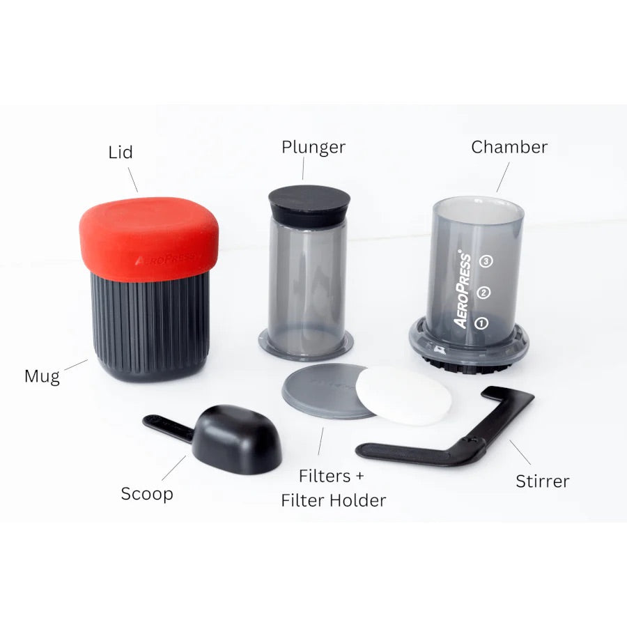 AeroPress Go Coffee Maker Kaffeebereiter, inkl. 100 Filtern