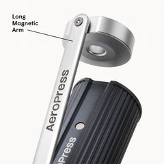 AeroPress Kaffeemühle mit ergonomischer Handkurbel, für 25g Bohnen, 60+ Mahlgrade
