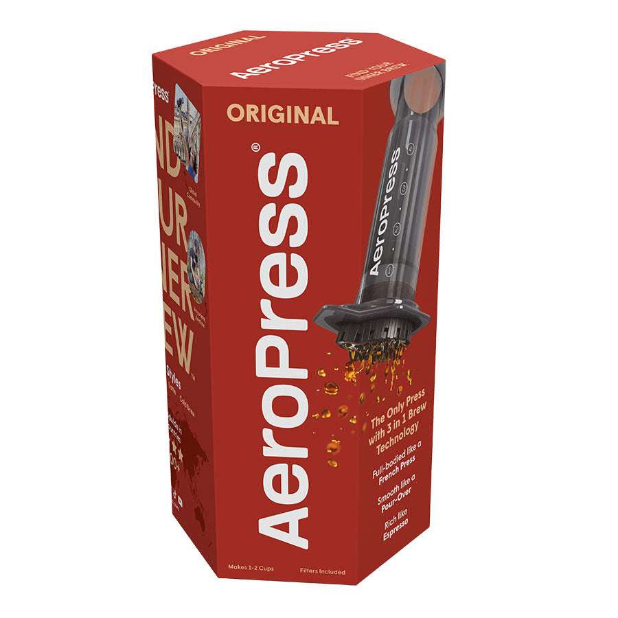 AeroPress Starter Bundle – AeroPress Kaffeebereiter + 450 Original Filter