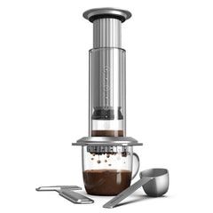AeroPress Premium Coffee Press, Kaffeebereiter aus Glas und Edelstahl