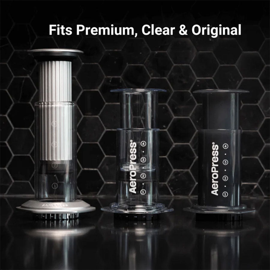 AeroPress Premium Coffee Press, Kaffeebereiter aus Glas und Edelstahl mieten mtl.