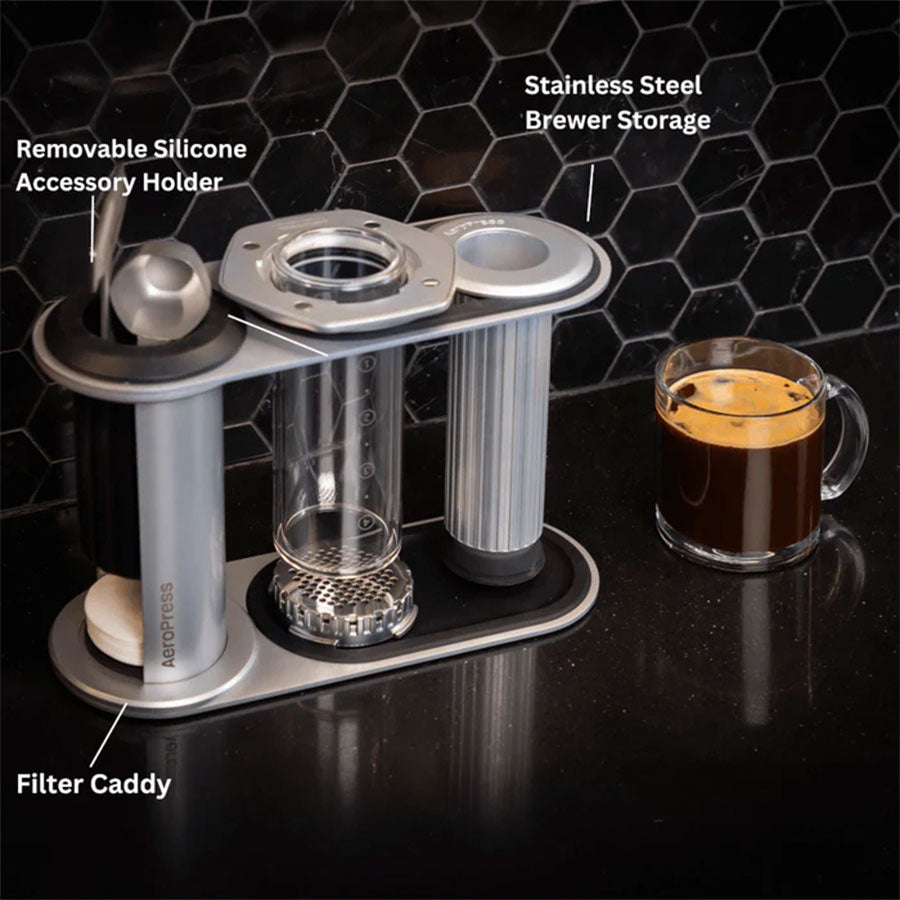 AeroPress Stainless Steel Organizer für AeroPress Premium, Clear und Original - Angebotspreis