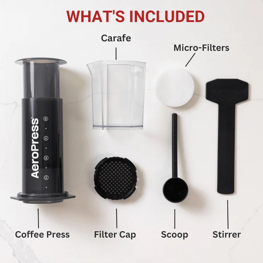 AeroPress XL Coffee Maker Kaffeebereiter, inkl. Karaffe + 100 Filtern
