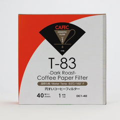 CAFEC Filterpapier Dark Roast Coffee, 40 Stück - Made in Japan