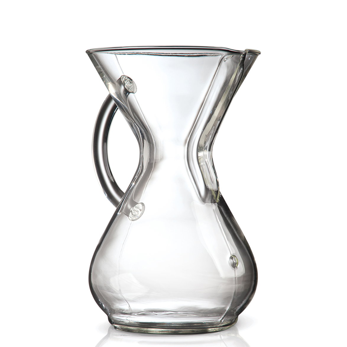 Chemex Kaffeekaraffe aus Glas mit Glasgriff für 6 Tassen