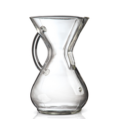 Chemex Kaffeekaraffe aus Glas mit Glasgriff für 6 Tassen