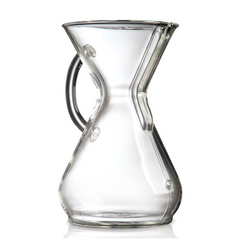 Chemex Kaffeekaraffe aus Glas mit Glasgriff für 8 Tassen