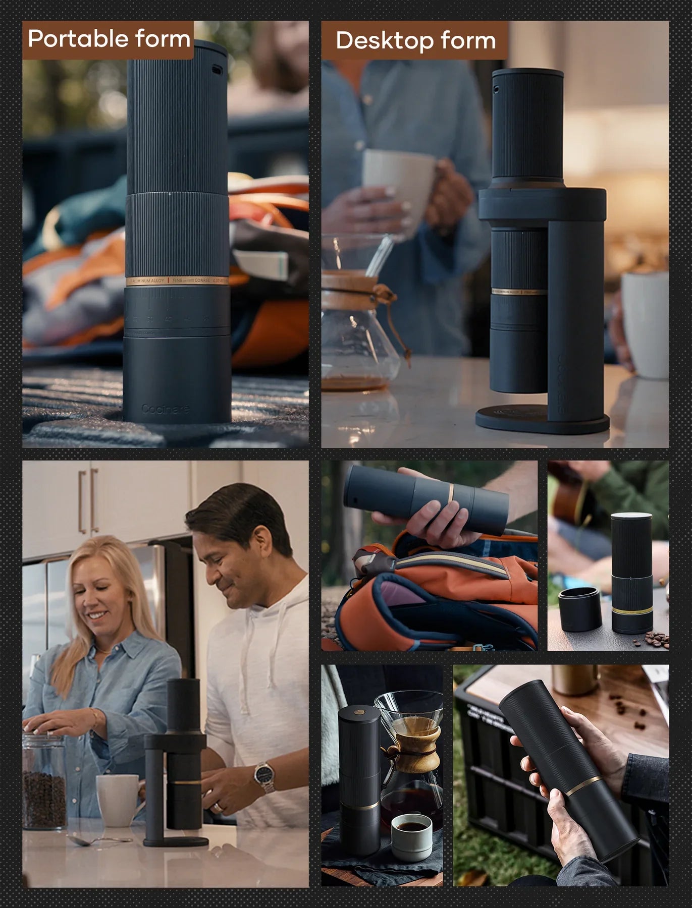 Cocinare Essence 2-in-1 elektrische Kaffeemühle für unterwegs