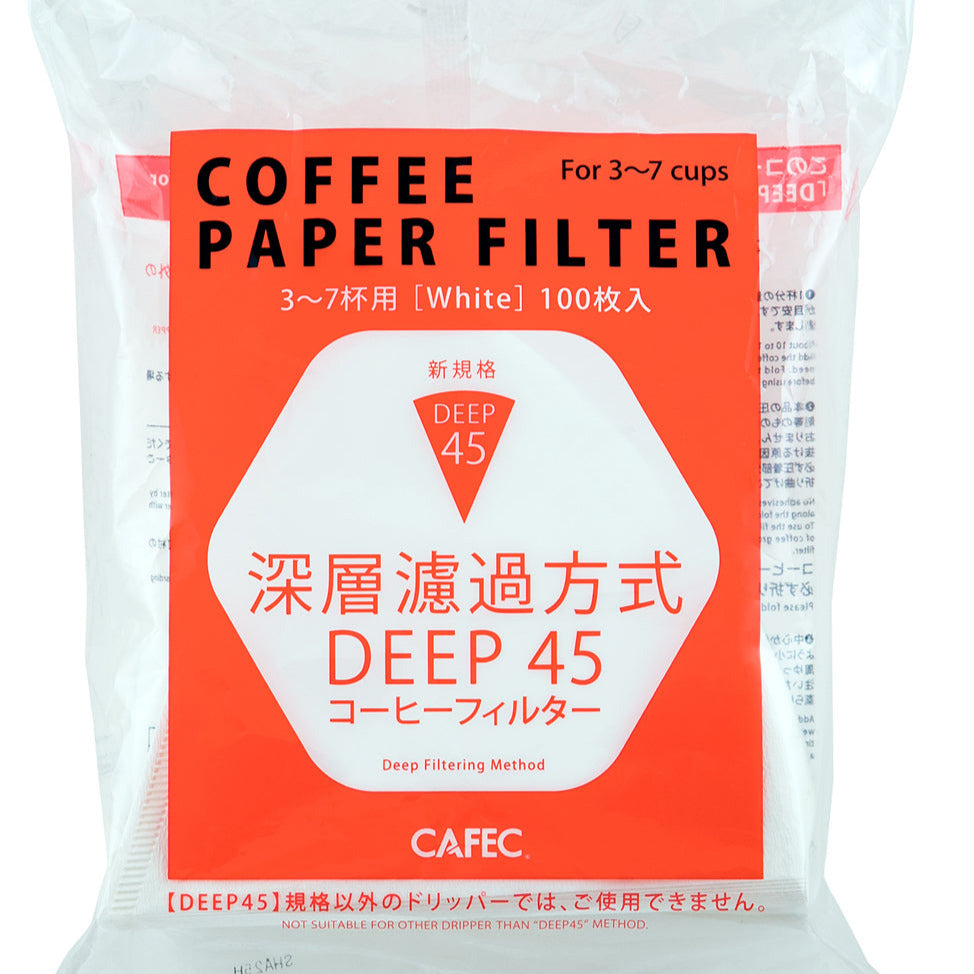 CAFEC Filterpapier Deep 45, 100 Stück - Made in Japan - TOP DEAL