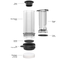 Delter Coffee Press Kaffeebereiter, inkl. 100 Filter