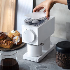 Fellow Ode Brew Grinder elektrische Kaffeemühle, matt-weiß - B-Ware (neu, unbenutzt)
