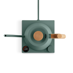 Fellow Stagg EKG Pro Wasserkocher elektrisch Smoke Green + Maple, 0,9 l