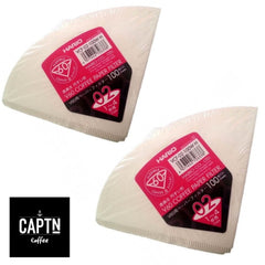 Hario V60 Gr. 02 Filterpapier, 2er-Pack (Holland) VCF-02-100W-H
