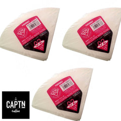 Hario V60 Gr. 02 Filterpapier, 3er-Pack (Holland) VCF-02-100W-H