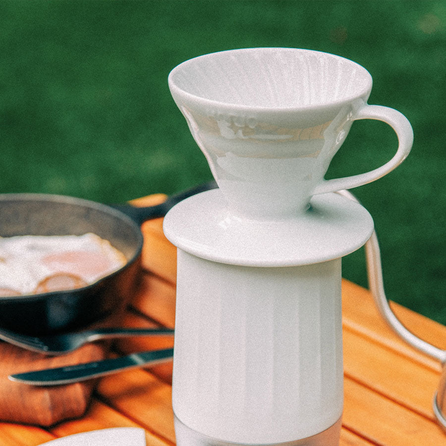 Hario V60 Coffee Dripper Filter aus Porzellan Gr. 01, weiß