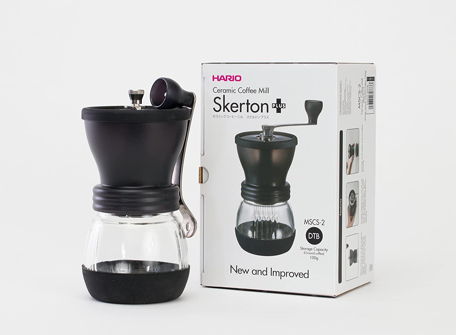 AeroPress Go und Hario Skerton Plus Kaffeemühle - Set