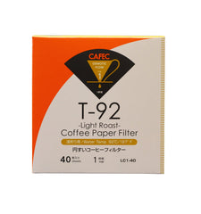 CAFEC Roasting Level Filterpapier Probierset, 3x40 Stück - Made in Japan