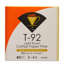 CAFEC Roasting Level Filterpapier Probierset, 3x40 Stück - Made in Japan