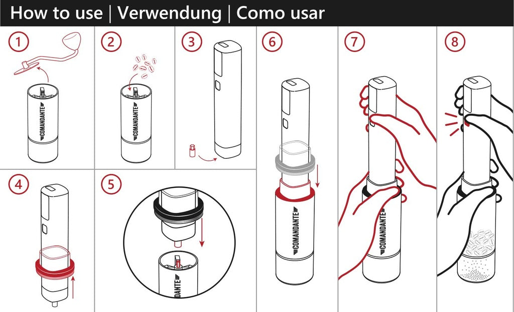 Hario Mobile Mill Stick + Comandante Adapter