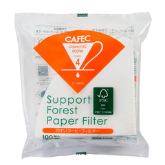 CAFEC Filterpapier SFP Cup 4, 100 Stück - Made in Japan, FSC